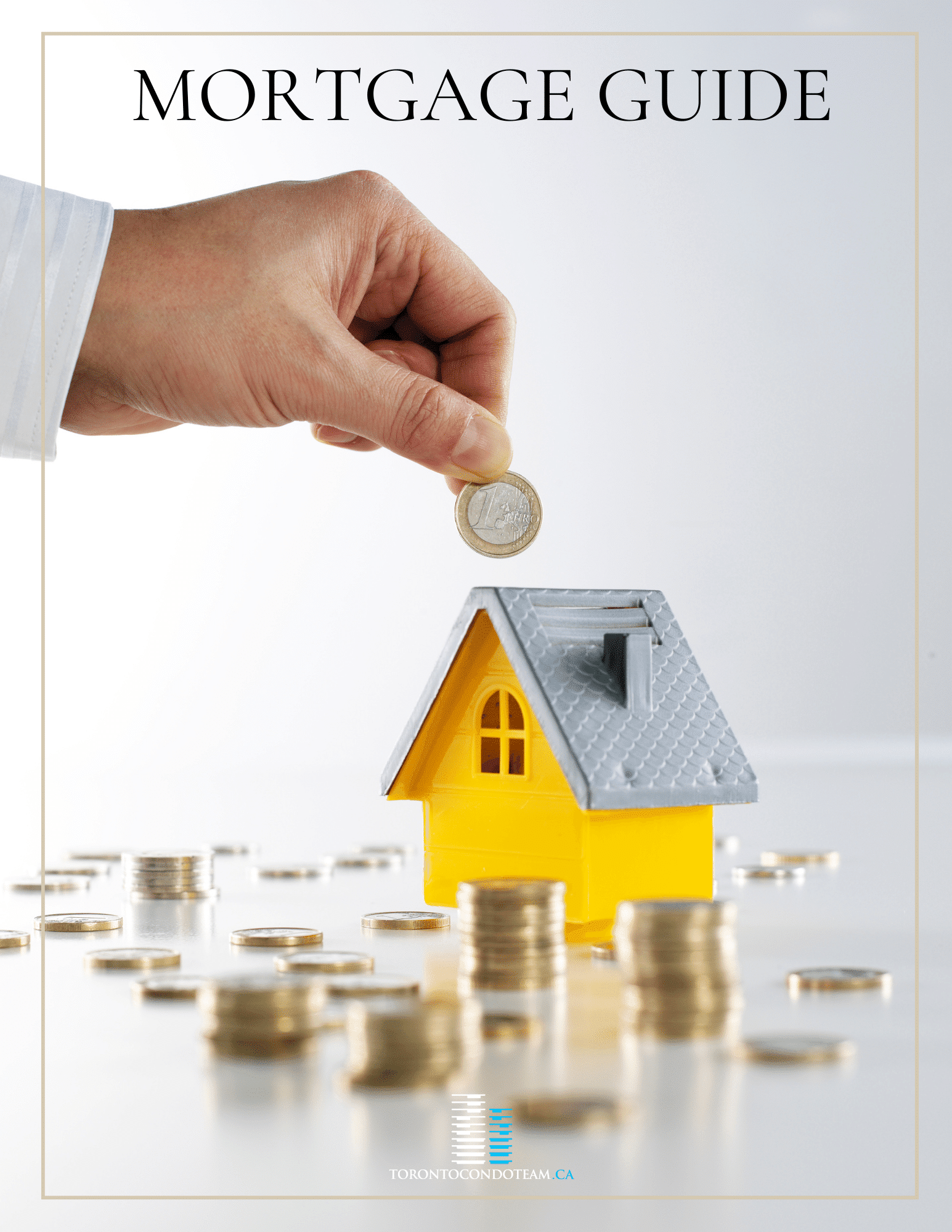 Image illustrating Toronto Condo Team's mortgage guide for condo buyers, showing a hand holding
