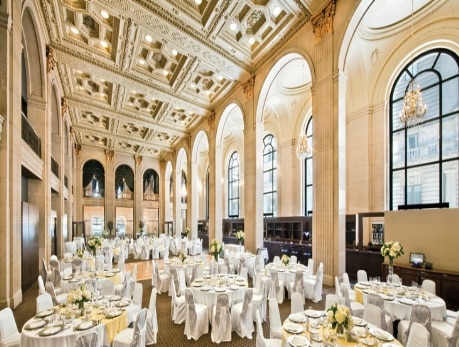 Elegant interior of One King West Hotel and Residences in Toronto’s Financial District, showcasing