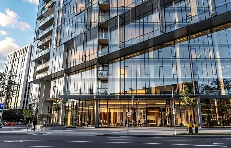 Modern condominium building in Toronto, Ontario, showcasing luxury suites and exceptional views for sale