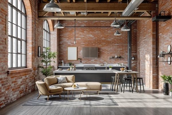 Toronto loft with open-concept living space