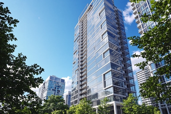 Modern Toronto condo building