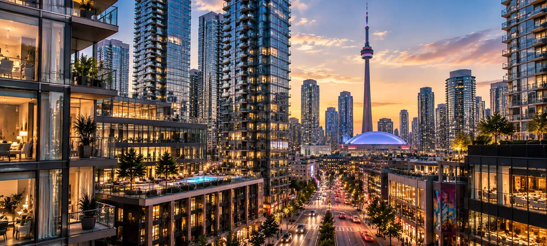 Entertainment District condos in downtown Toronto