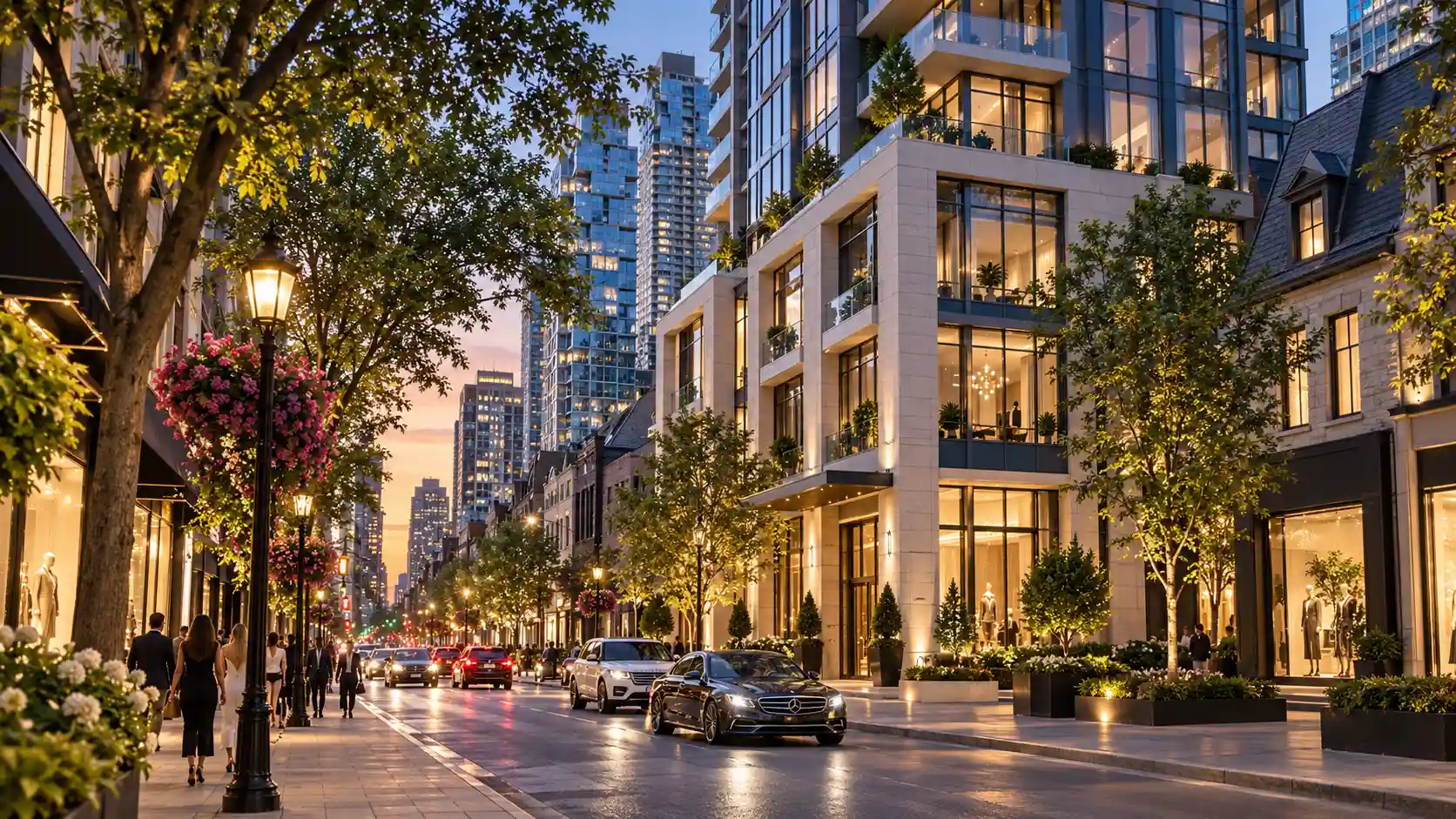 Yorkville condos and downtown Toronto