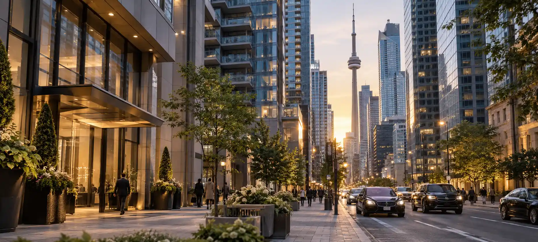 Bay Street condos in downtown Toronto