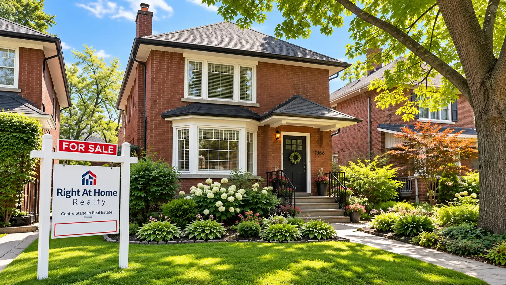 Renovated and unrenovated homes in Danforth Village Toronto