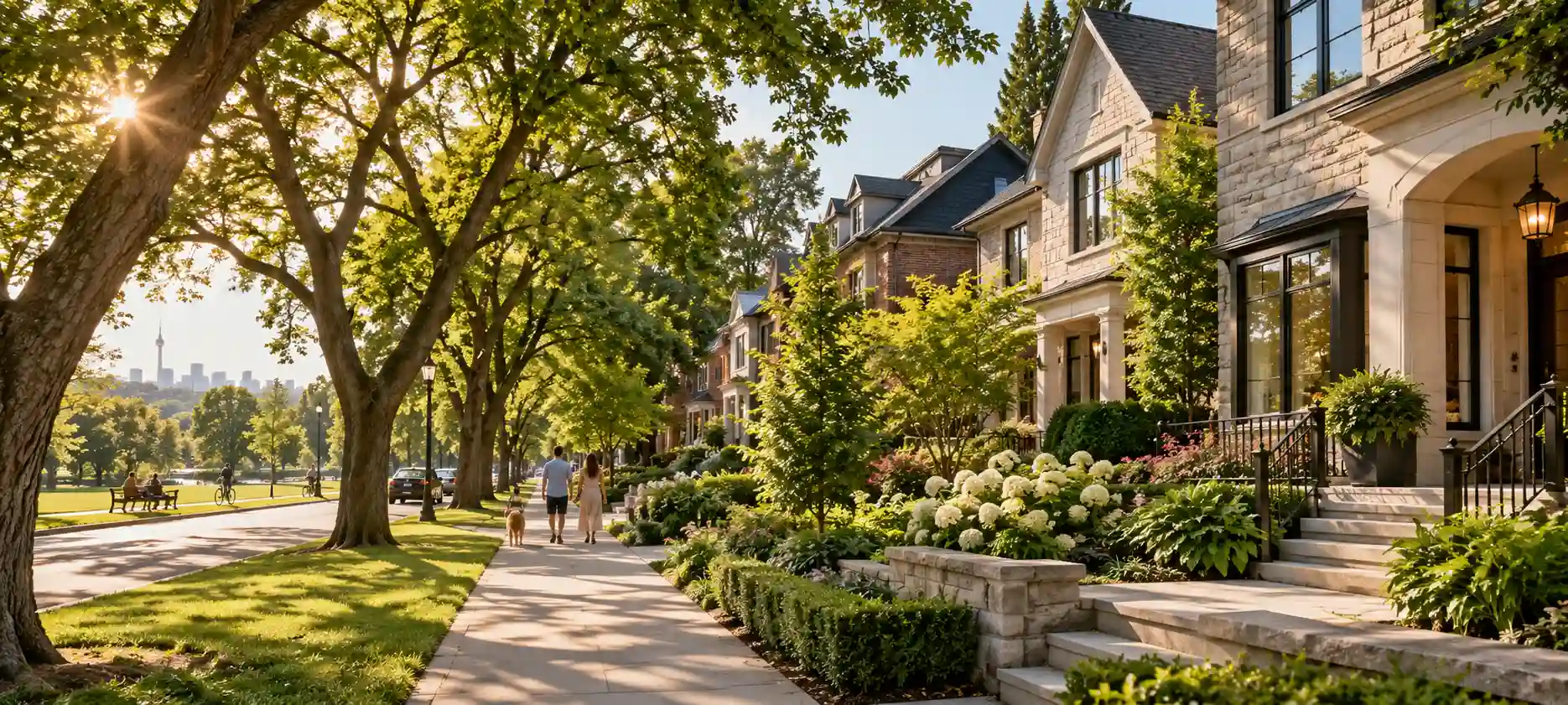 High Park homes and residential streets in Toronto