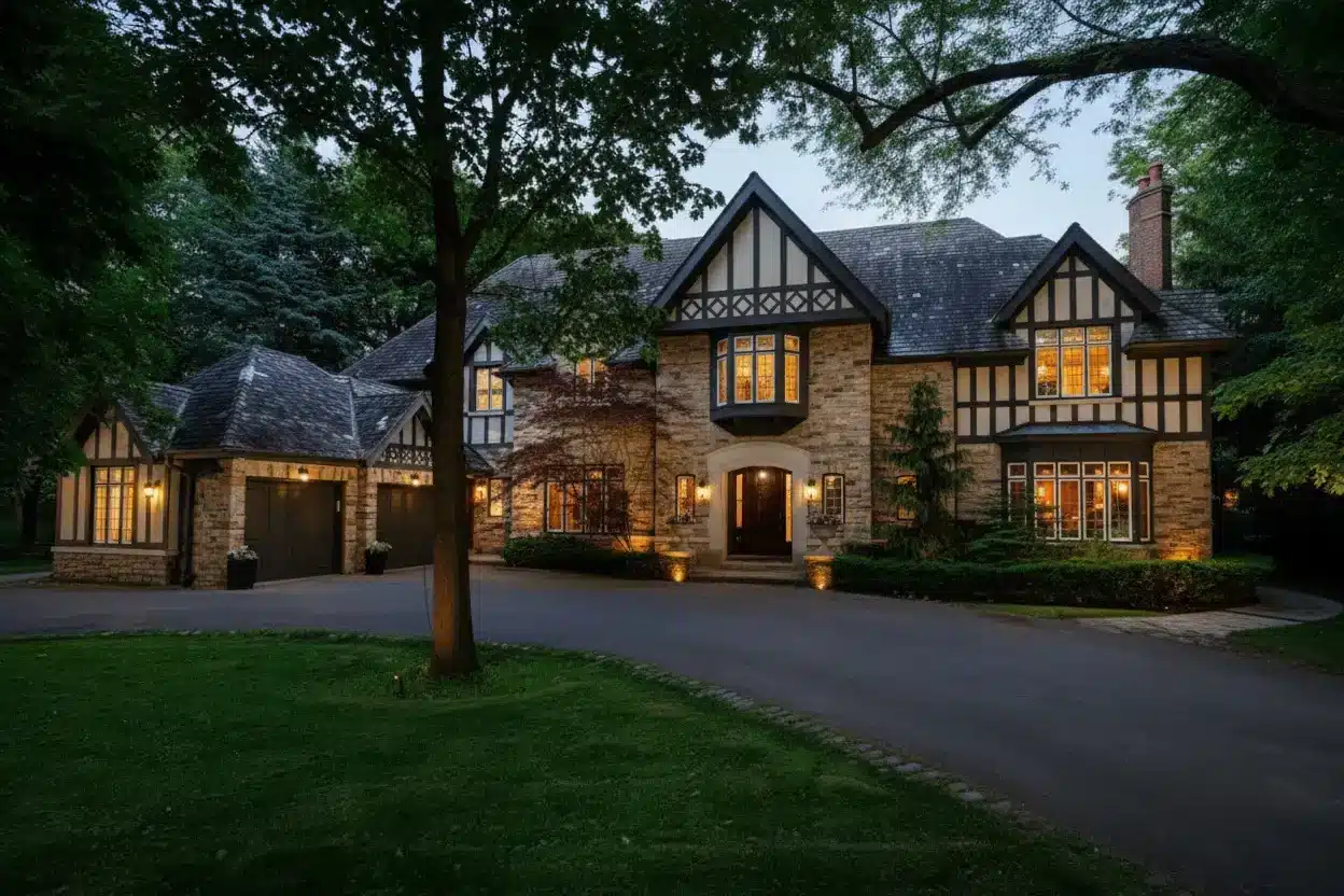 The Kingsway homes and residential streets in Toronto