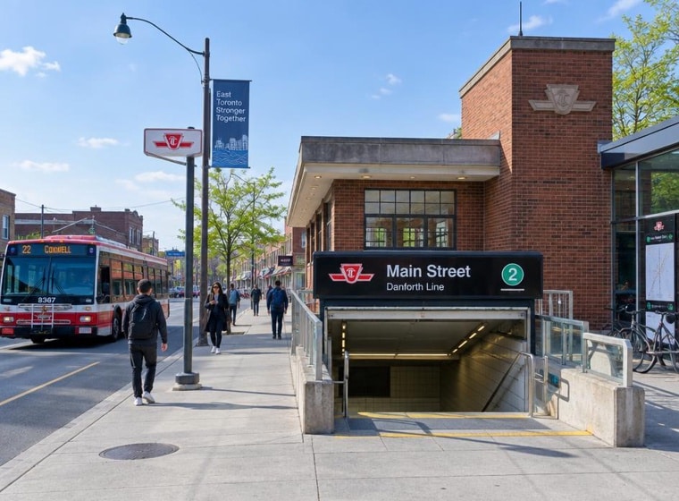 Danforth Village homes near subway access in Toronto