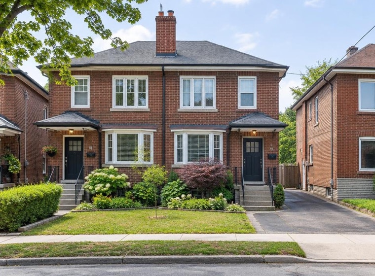 Detached and semi-detached homes in East York Toronto